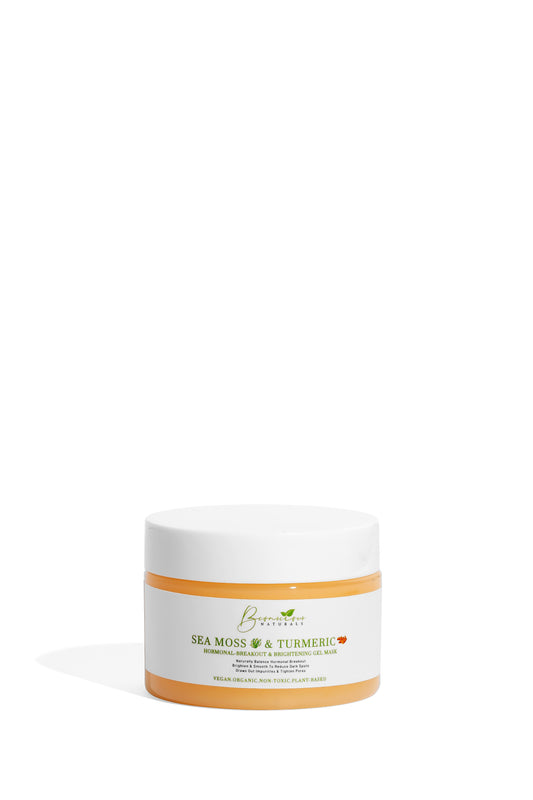 Bconscious Naturals™ Sea Moss & Turmeric Hormonal-Breakout & Brightening Gel Mask
Target Hormonal Acne & Uneven Skin Tone for Glowing, Clear Skin