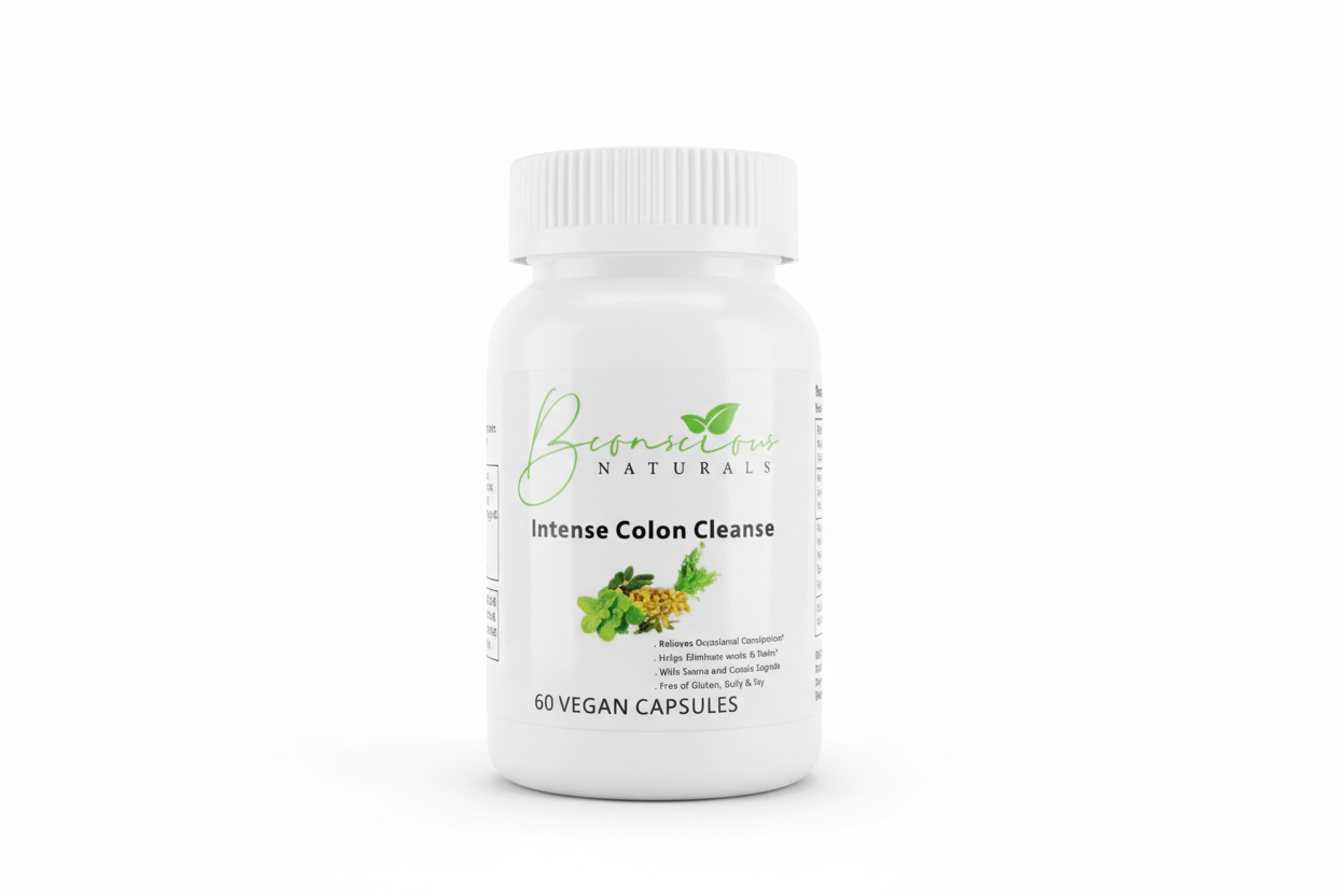 Bconscious Naturals™ Intense Colon Cleanse 60 Capsules (30-Day Supply)
Deep Detox and Gentle Colon Cleanse for Digestive Health