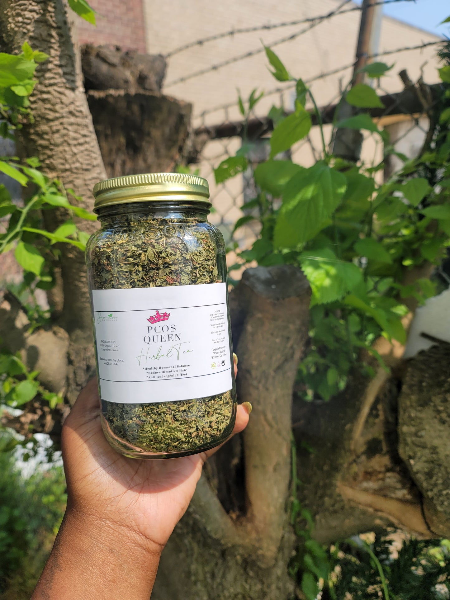 Spearmit Tea For Hirsutism & Pcos ,Reduce hair growth & balances hormones