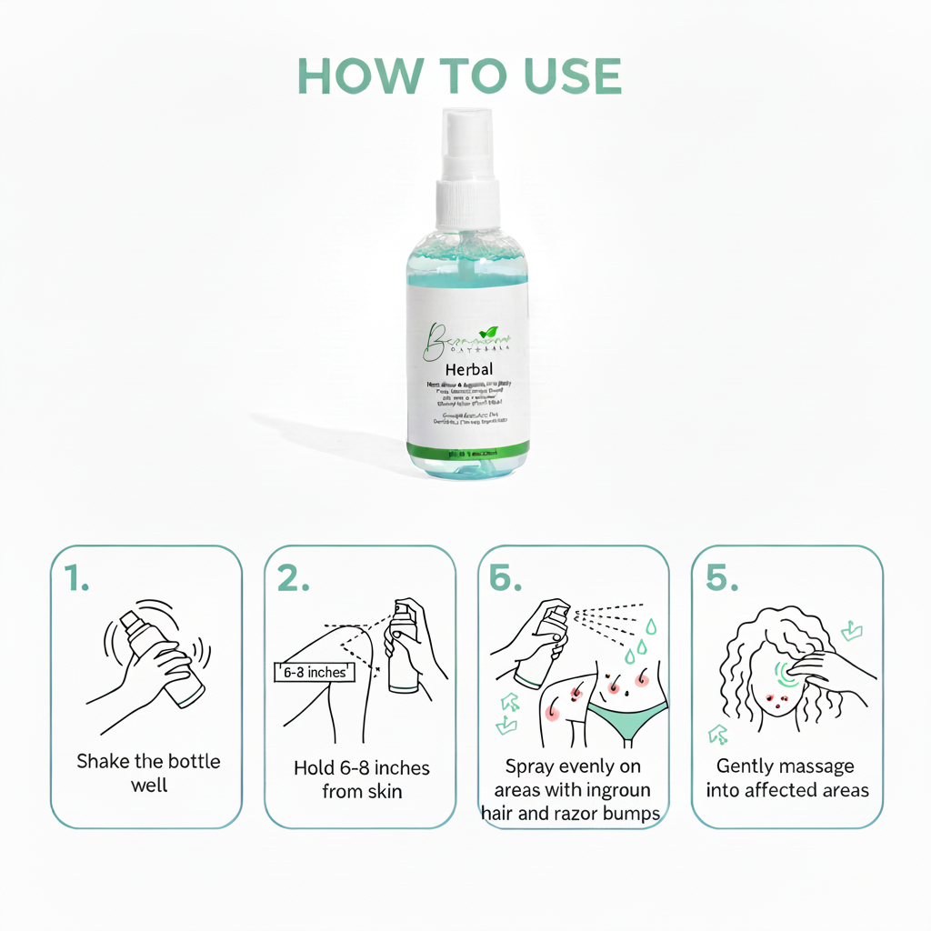 Bconscious Naturals™ Herbal After Shave Spray
Natural Solution to Prevent Razor Bumps, Ingrown Hair & Razor Burns