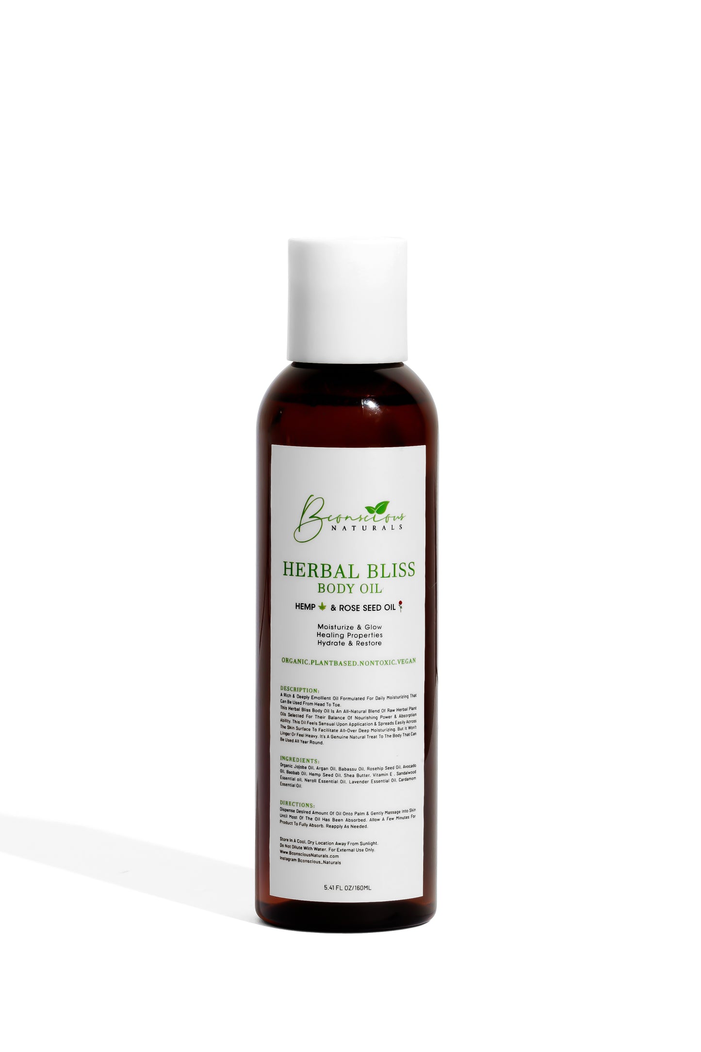 Bconscious Naturals™ Herbal Bliss Natural Shave Oil
Moisturizing Shave Oil for Smooth, Hair-Free Skin – Ideal for Face & Body