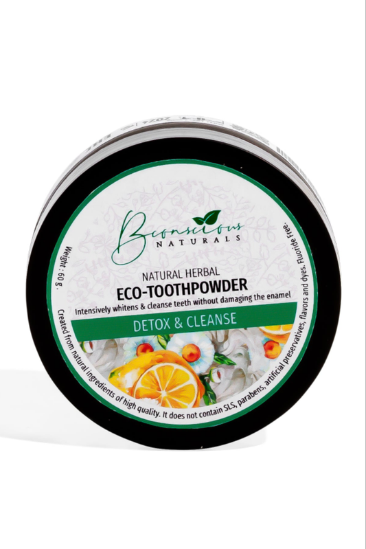 Bconscious Naturals™ 100% Natural Hormone-Balancing Fluoride-Free Herbal Tooth Powder
Natural, Fluoride-Free Oral Care with Hormone-Balancing Herbal Benefits