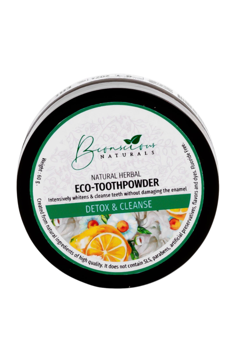 Bconscious Naturals™ 100% Natural Hormone-Balancing Fluoride-Free Herbal Tooth Powder
Natural, Fluoride-Free Oral Care with Hormone-Balancing Herbal Benefits