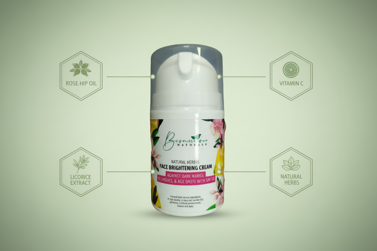 Bconscious Naturals™ Vegan Herbal Darkspot Remover/Daily Moisturizer (Kojic Acid) with SPF Protection
Brightening & Even Skin Tone Moisturizer with Natural SPF Protection