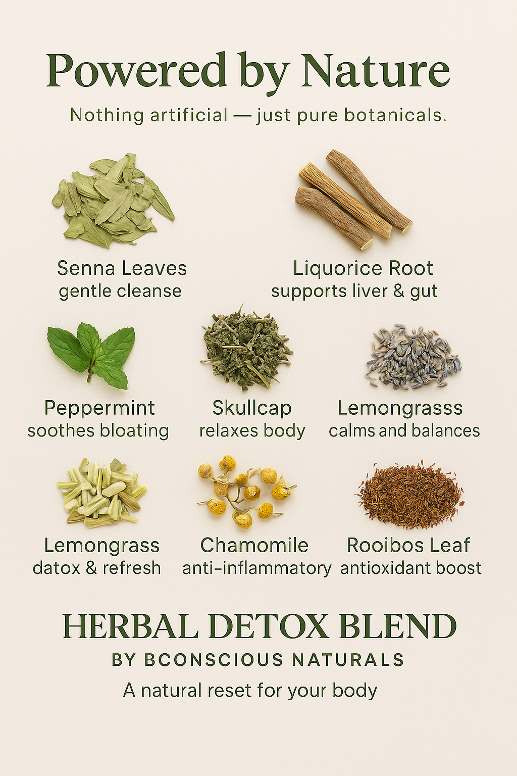 Bconscious Naturals™ Intense Detox Tea
Cleanse, Renew, and Rejuvenate Your Body!