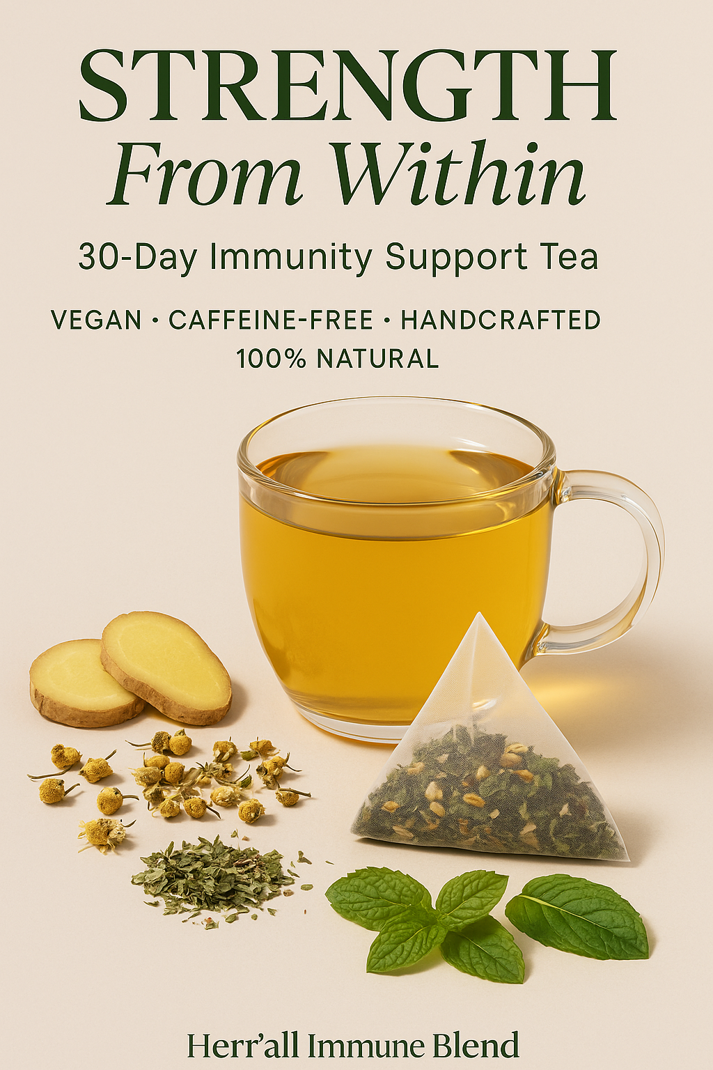 Bconscious Naturals™ 30 Day Immunity Tea Blend
Kickstart Your Day the Right Way!