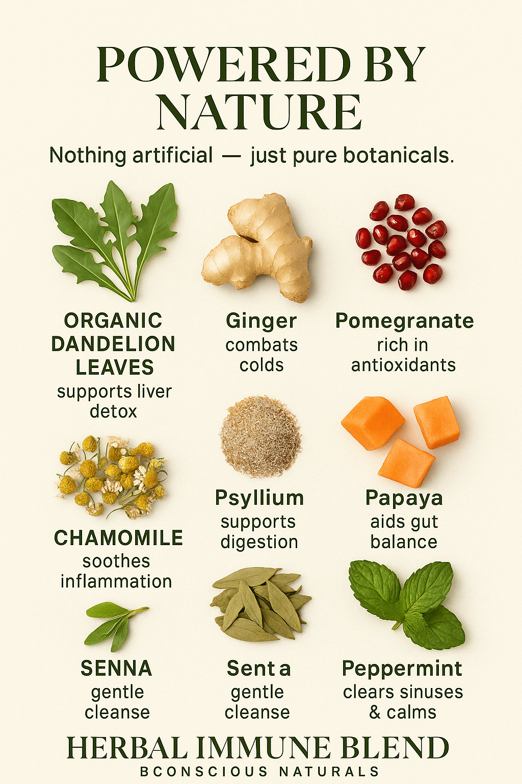 Bconscious Naturals™ 30 Day Immunity Tea Blend
Kickstart Your Day the Right Way!