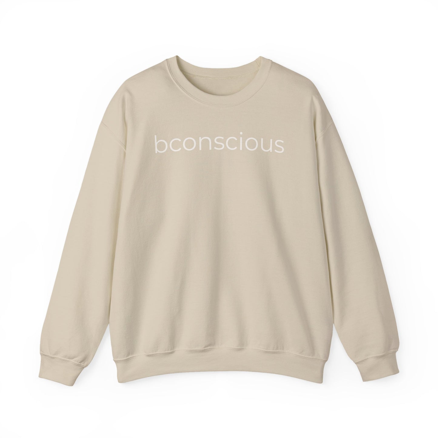 Bconscious Minimalist Crewneck Sweatshirt -Premium Unisex Cozy Essential