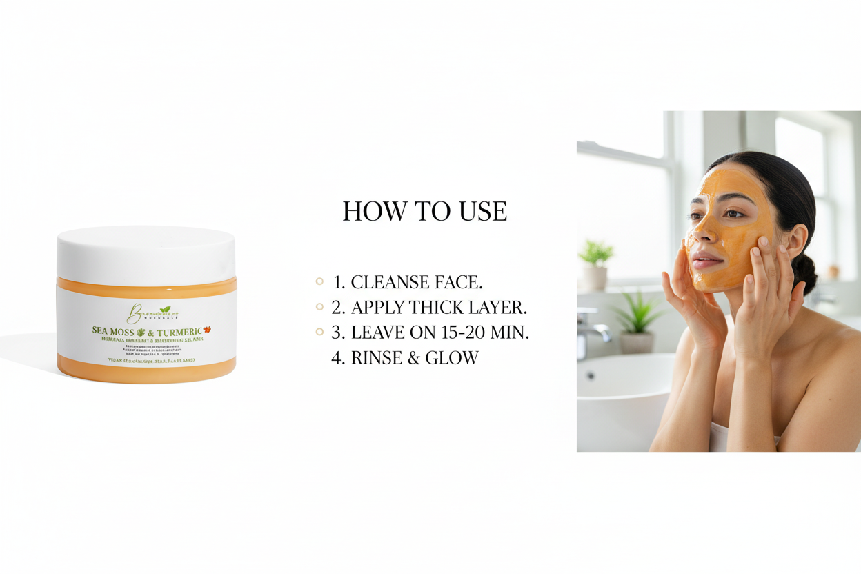 Bconscious Naturals™ Sea Moss & Turmeric Hormonal-Breakout & Brightening Gel Mask
Target Hormonal Acne & Uneven Skin Tone for Glowing, Clear Skin