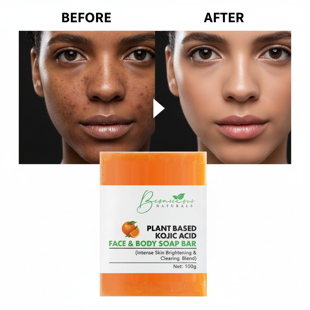 Bconscious Naturals™ Plant-Based Kojic Acid Skin Brightening & Clearing Blend Soap
Target Dark Spots, Underarm Lightening, Yoni Lightening, Back Scars & More