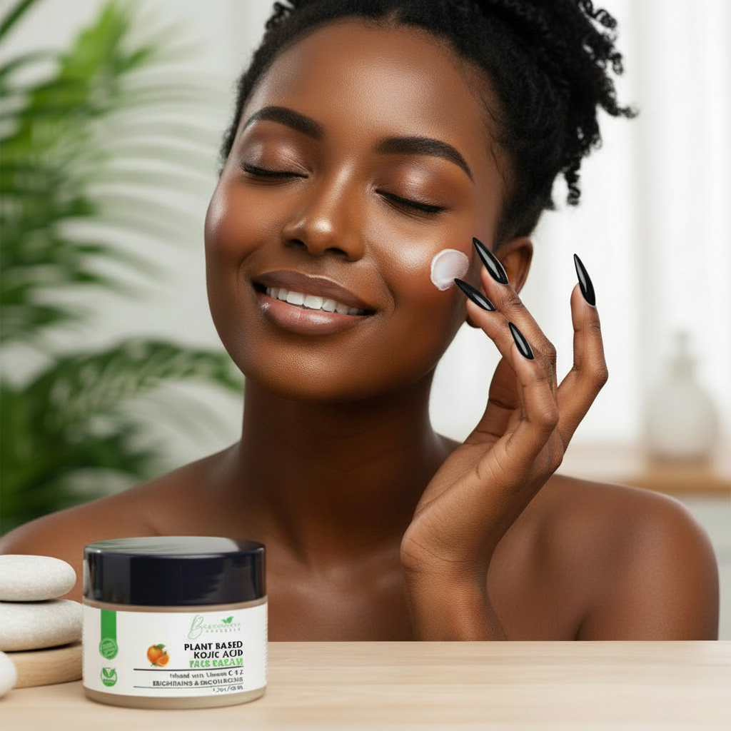 Bconscious Naturals™ Vegan & Natural Plant-Based Kojic Acid Face Moisturizer
Infused with Vitamin E & C for Dark Spots, Blemishes, and Skin Discoloration