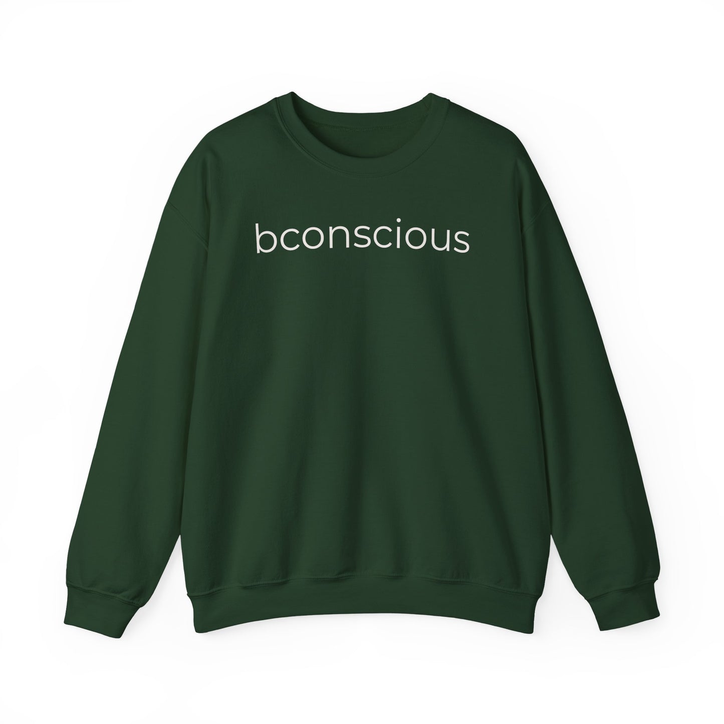 Bconscious Minimalist Crewneck Sweatshirt -Premium Unisex Cozy Essential