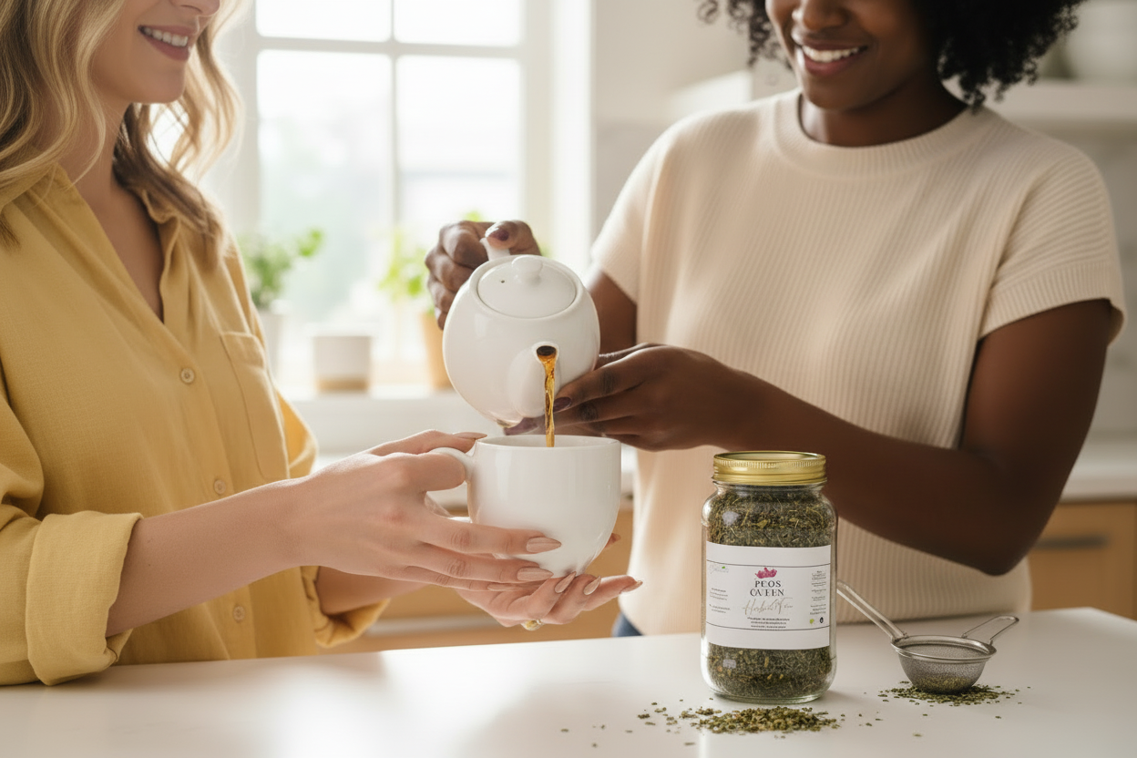 Bconscious Naturals™ Spearmint Tea for Hormonal Balance | Loose Leaf Spearmint Leaves for Women’s Wellness & PCOS Support