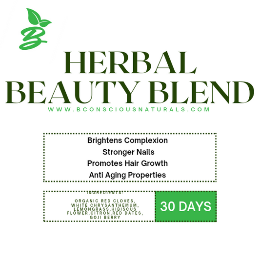 Bconscious Naturals™ 30 Day Beauty Tea (Hair, Skin & Nails)

Nourishing Herbal Tea Blend for Radiant Hair, Skin, and Nails
