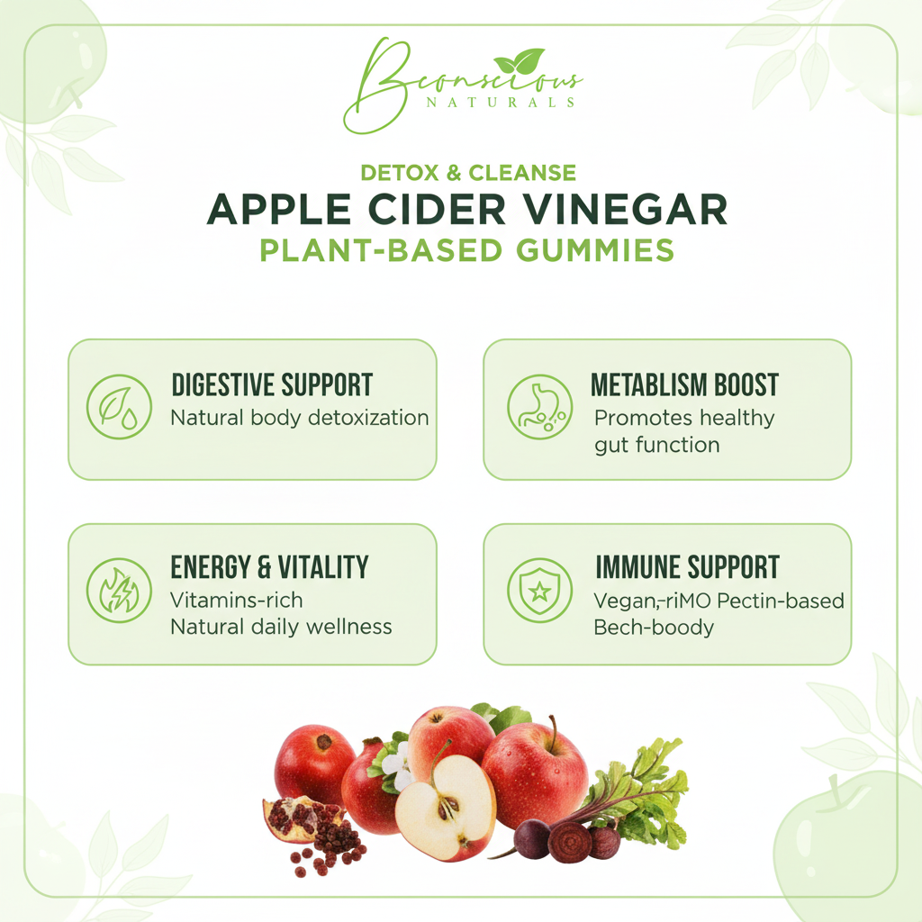 Bconscious Naturals™ PMS Relief Plant-Based Apple Cider Vinegar Gummies

Natural Relief for PMS Symptoms – Support Your Body, Balance Your Hormones