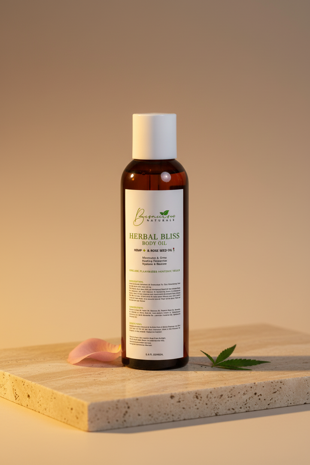 Bconscious Naturals™ Herbal Bliss Natural Shave Oil
Moisturizing Shave Oil for Smooth, Hair-Free Skin – Ideal for Face & Body