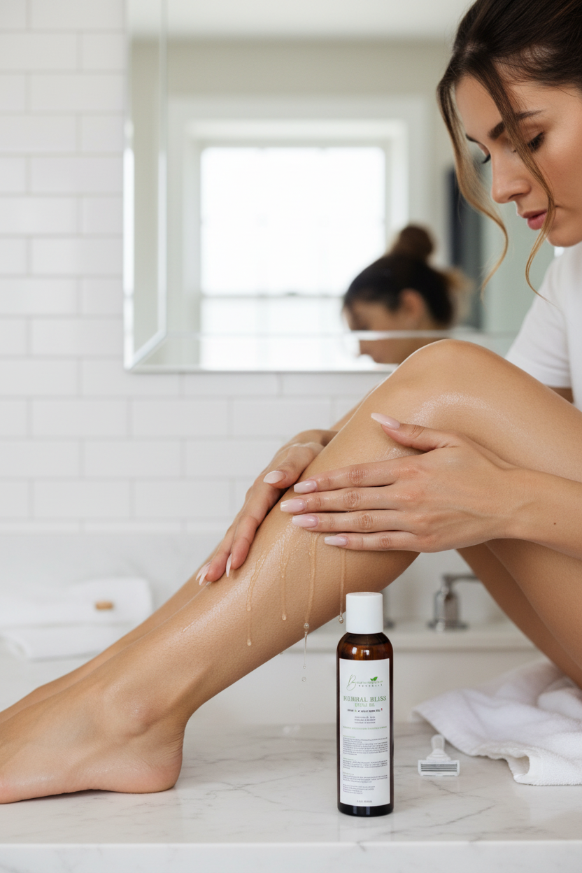 Bconscious Naturals™ Herbal Bliss Natural Shave Oil
Moisturizing Shave Oil for Smooth, Hair-Free Skin – Ideal for Face & Body