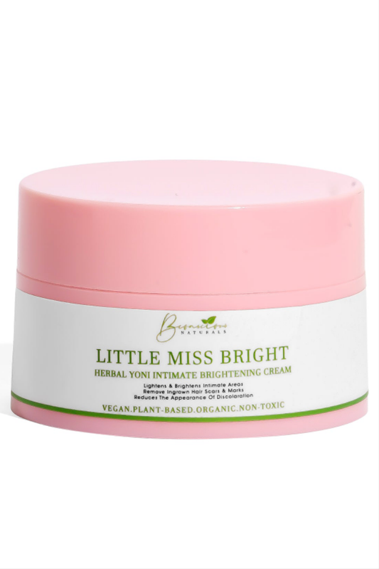 Bconscious Naturals™ Little Miss Bright Intimate Yoni Brightening Cream
Reveal Your Natural Glow with a Safe, Natural Intimate Brightening Solution