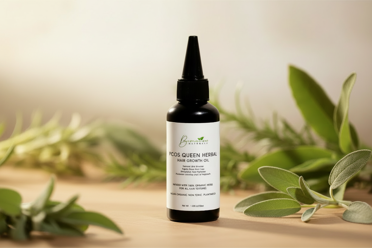 Bconscious Naturals™ PCOS QUEEN Hair Loss Solution: Natural Hair Growth Oil for Women