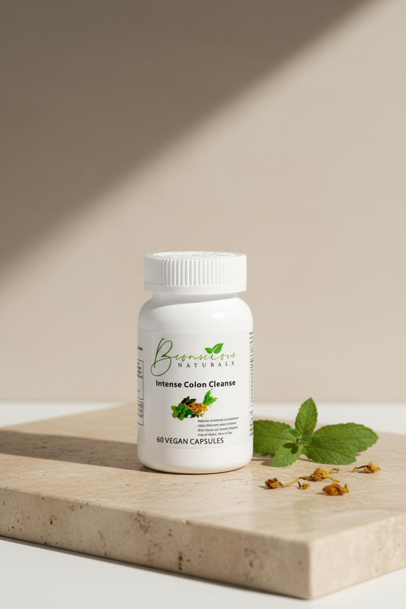 Bconscious Naturals™ Intense Colon Cleanse 60 Capsules (30-Day Supply)
Deep Detox and Gentle Colon Cleanse for Digestive Health