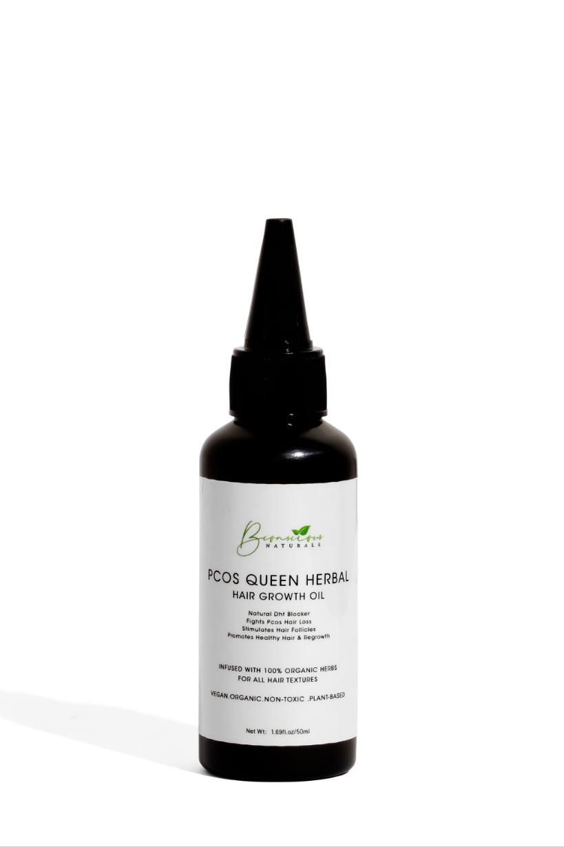 Bconscious Naturals™ PCOS QUEEN Hair Loss Solution: Natural Hair Growth Oil for Women