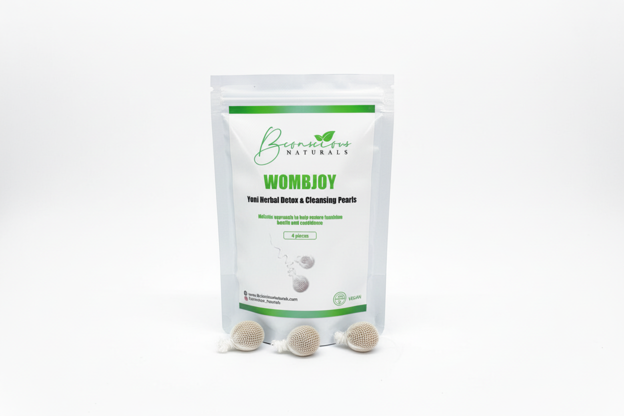 Bconscious Naturals™ Womb Joy (4pcs) Yoni Cleanse Pearl
Natural Yoni Detox for Feminine Health, Rejuvenation, and PCOS Support