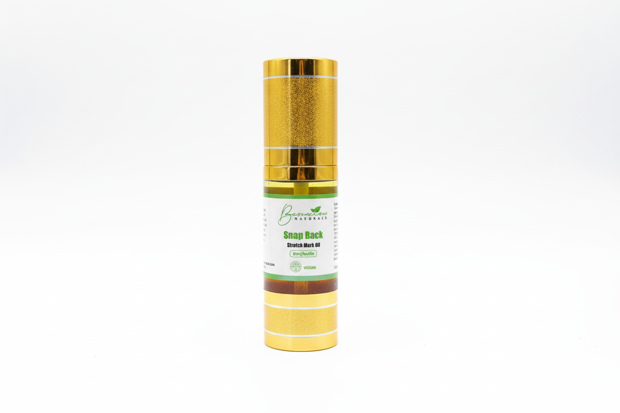 Bconscious Naturals™ SnapBack Stretchmark Oil
Natural Stretch Mark Treatment for Smooth, Firm, and Rejuvenated Skin