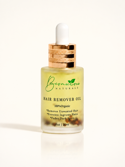 Bconscious Hair Removal Oil- Helps Reduce the Appearance of Unwanted Facial Hair, Ingrown Hairs & Dark Spots