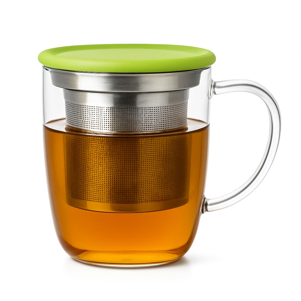 Premium Glass Tea Infuser Mug – The Ultimate Everyday Tea Companion