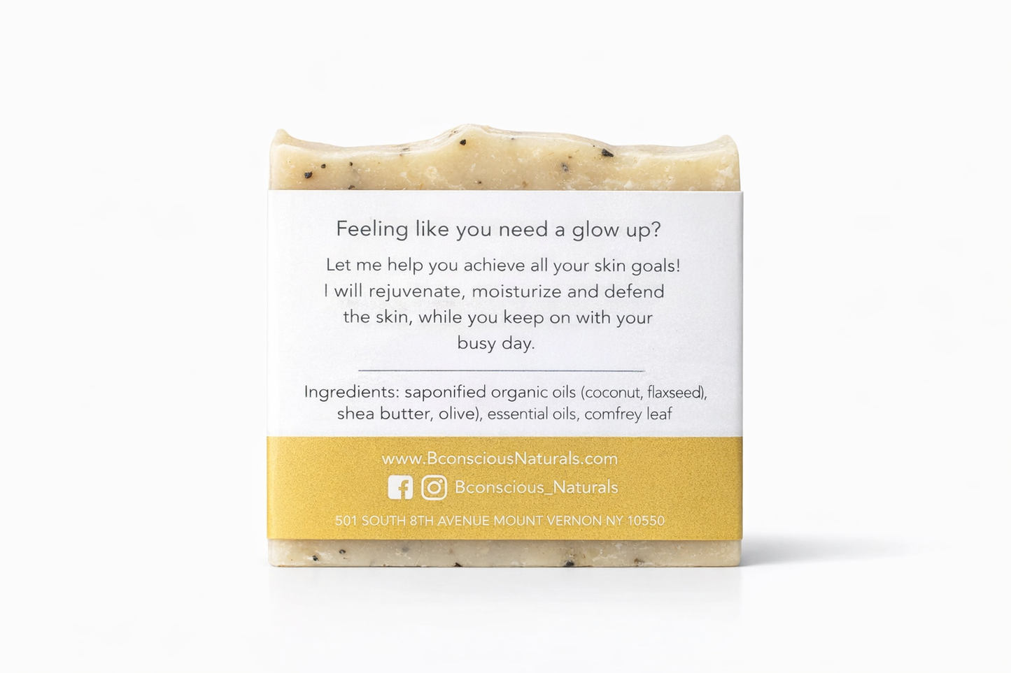 Bconscious Naturals™ Glow Up Bar

Even Skin Tone & Naturally Glowing Skin – Detox & Rejuvenate Your Skin with Every Use!