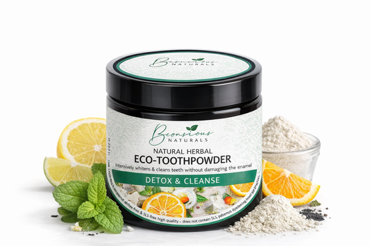 Bconscious Naturals™ 100% Natural Hormone-Balancing Fluoride-Free Herbal Tooth Powder
Natural, Fluoride-Free Oral Care with Hormone-Balancing Herbal Benefits