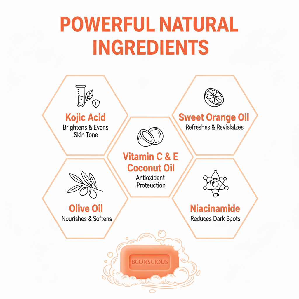 Bconscious Naturals™ Plant-Based Kojic Acid Skin Brightening & Clearing Blend Soap
Target Dark Spots, Underarm Lightening, Yoni Lightening, Back Scars & More