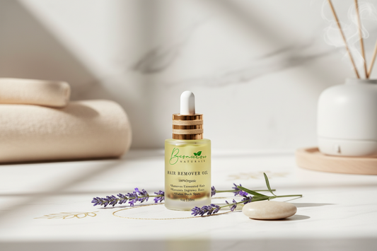 Bye Bye Hair Removal Oil – Organic Herbal Formula for Chin & Body Hair