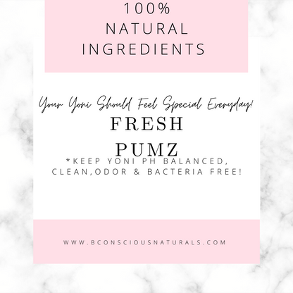 Bconscious Naturals™ Fresh Pumz Apple Cider Vinegar Cleansing Yoni Soap Bar
Natural, pH-Balancing Cleanse for a Healthy Yoni