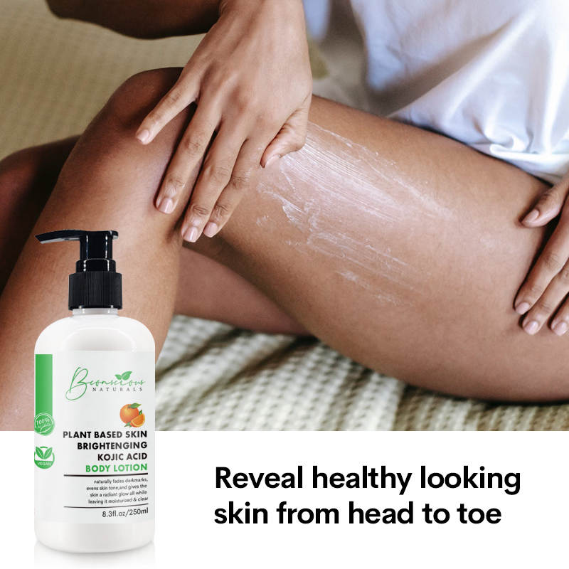 Bconscious Naturals™ 100% Vegan & Natural Plant-Based Skin Brightening Kojic Acid Body Lotion
Even Skin Tone, Clear Dark Marks, & Naturally Toning with Kojic Acid