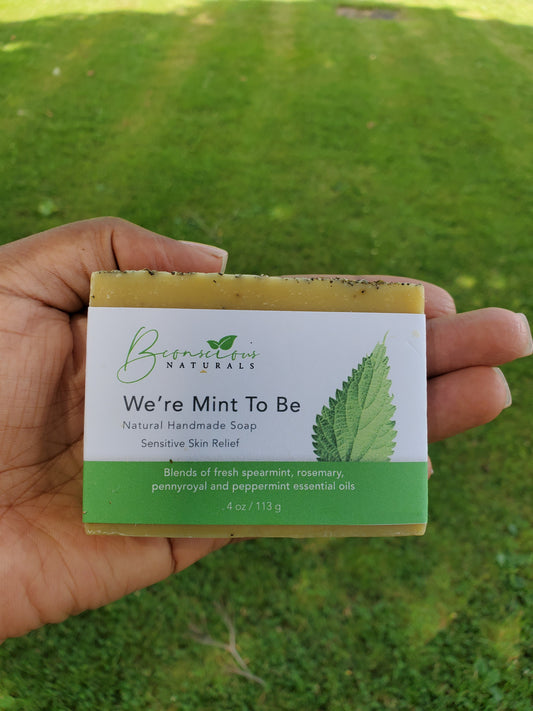 Bconscious Naturals™ We're Mint To Be" Fresh Skin Relief Soap Bar

Soothing, Moisturizing & Calming Relief for Dry, Inflammed Skin - Perfect for Sensitive Skin, Mommies-to-Be & All Skin Types!