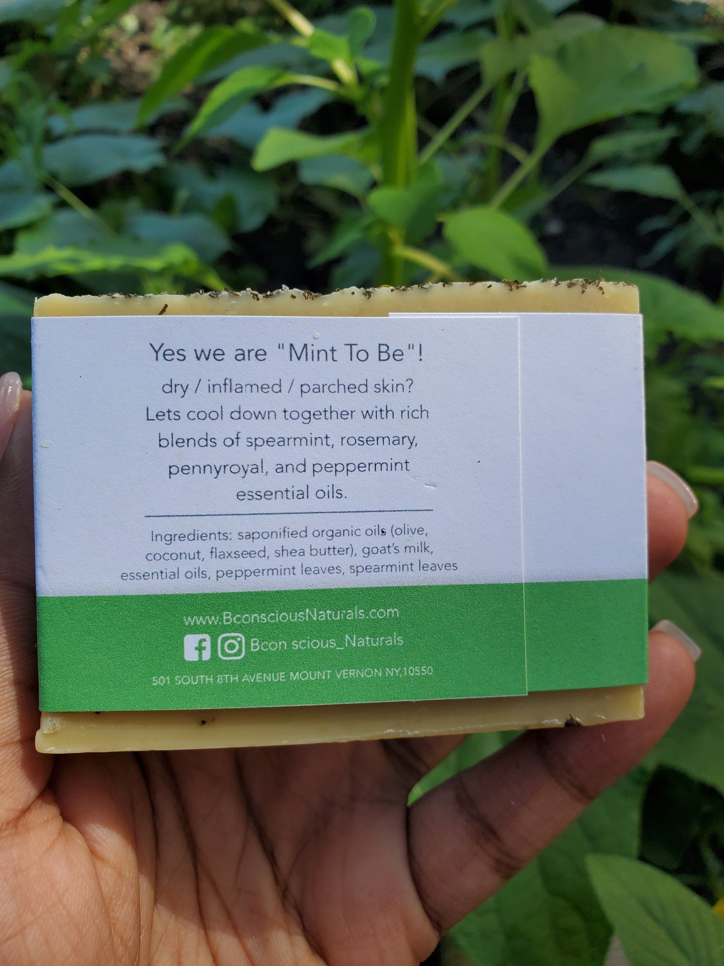 Bconscious Naturals™ We're Mint To Be" Fresh Skin Relief Soap Bar

Soothing, Moisturizing & Calming Relief for Dry, Inflammed Skin - Perfect for Sensitive Skin, Mommies-to-Be & All Skin Types!