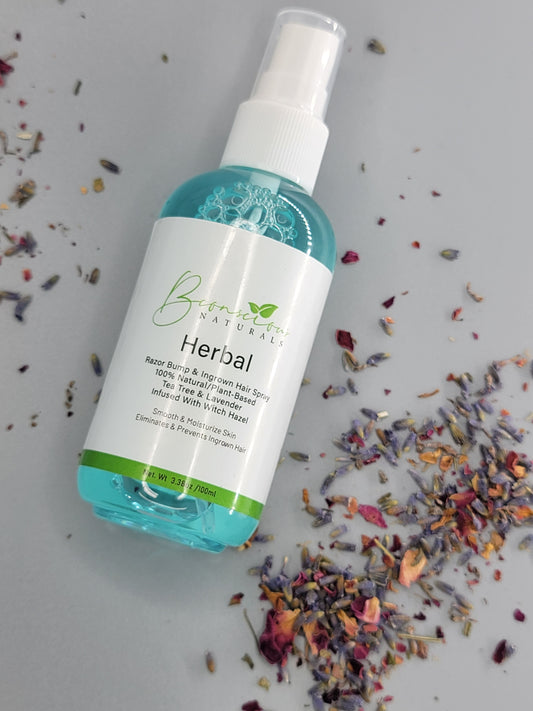Bconscious Naturals™ Herbal After Shave Spray
Natural Solution to Prevent Razor Bumps, Ingrown Hair & Razor Burns