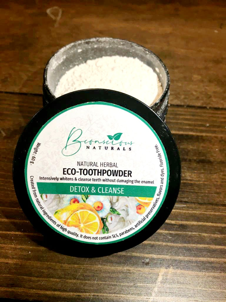 100% Natural Hormone-Balancing Fluoride Free Herbal Tooth Powder