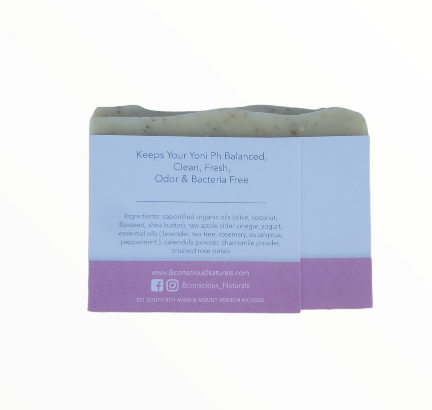 Bconscious Naturals™ Fresh Pumz Apple Cider Vinegar Cleansing Yoni Soap Bar
Natural, pH-Balancing Cleanse for a Healthy Yoni