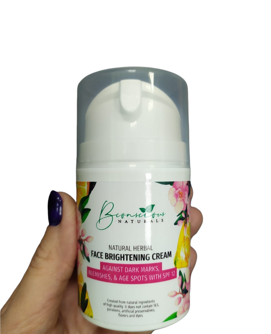 Bconscious Naturals™ Vegan Herbal Darkspot Remover/Daily Moisturizer (Kojic Acid) with SPF Protection
Brightening & Even Skin Tone Moisturizer with Natural SPF Protection